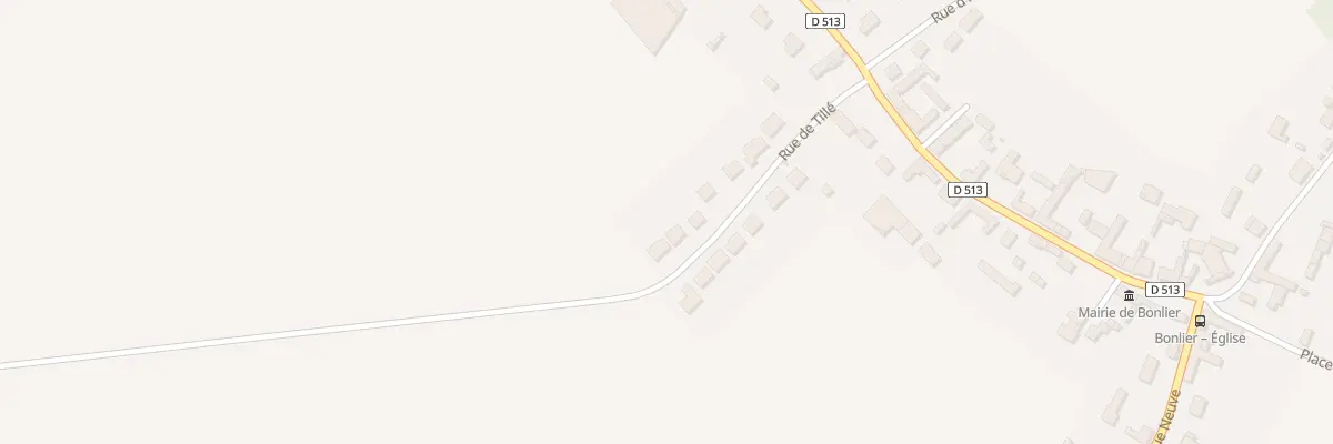 Plan du 18 Rue de Tillé à Bonlier