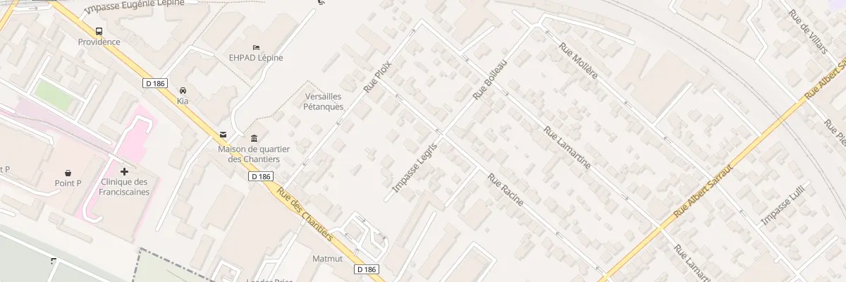 Plan du 4 Imp Legris à Versailles