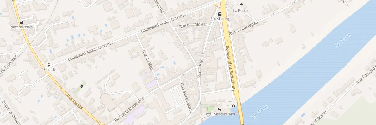 Plan du 2 Rue de la Madeleine à Albi
