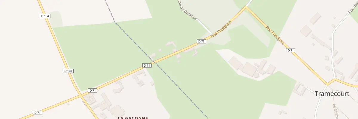 Plan du 2 Rue Principale à Tramecourt