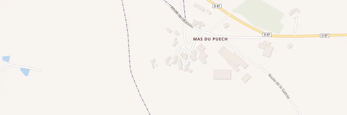 Plan du 5068 Le Mas du Puech à Galgan