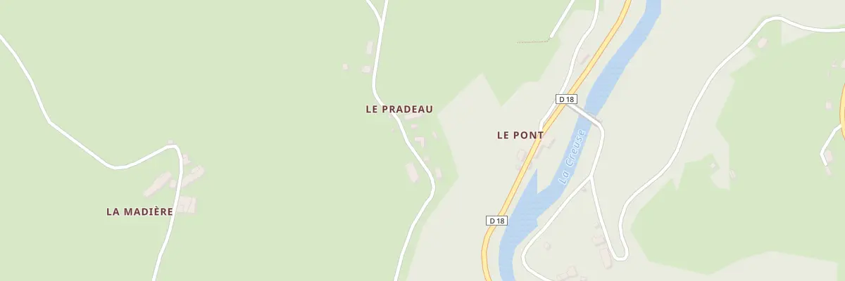 Plan du 5093 Le Pradeau à Alleyrat