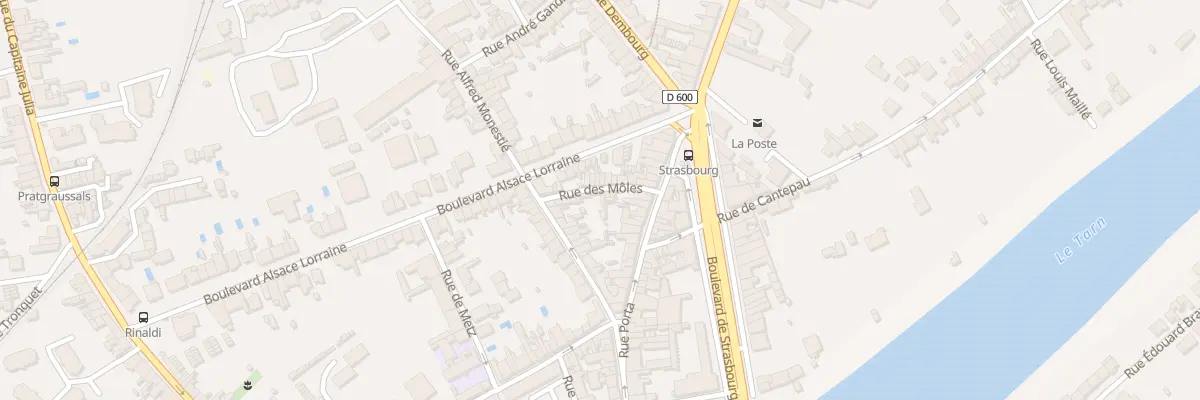 Plan du 13 Rue des Môles à Albi