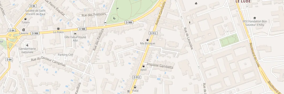 Plan du 86 Av Gambetta à Albi