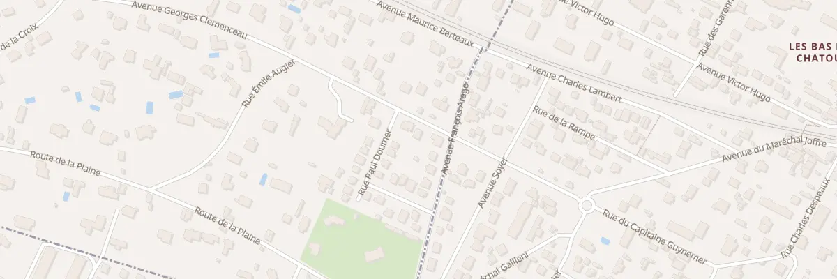 Plan du 1B Av Georges Clémenceau au Vésinet
