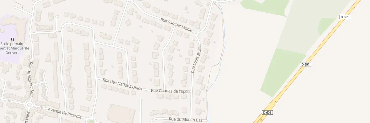 Plan du 10 Rue Louis Braille à Gravelines