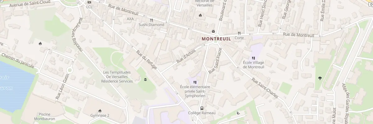 Plan du 6 Rue d’Artois à Versailles