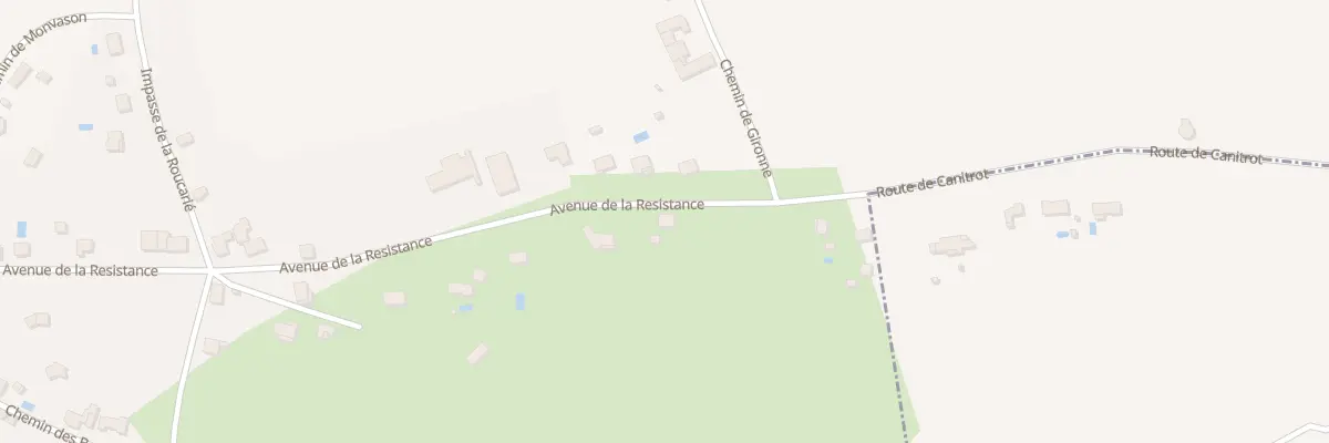 Plan du 44 Av de la Résistance à Monestiés