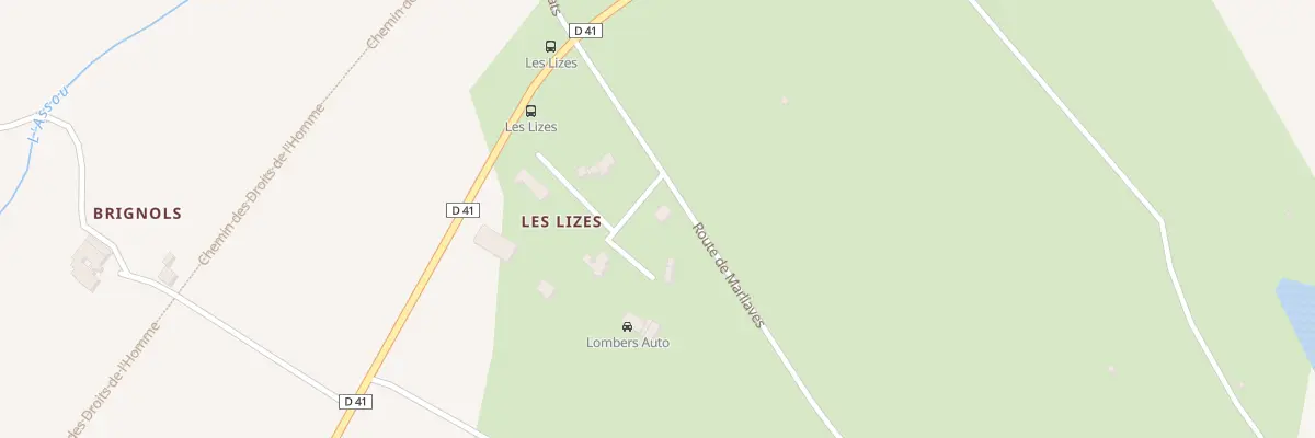 Plan du 160 Rte de Marliaves à Lombers