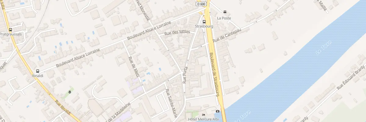 Plan du 40 Rue Porta à Albi