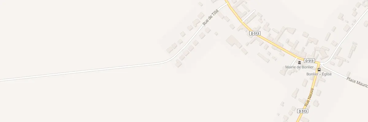 Plan du 13 Rue de Tillé à Bonlier