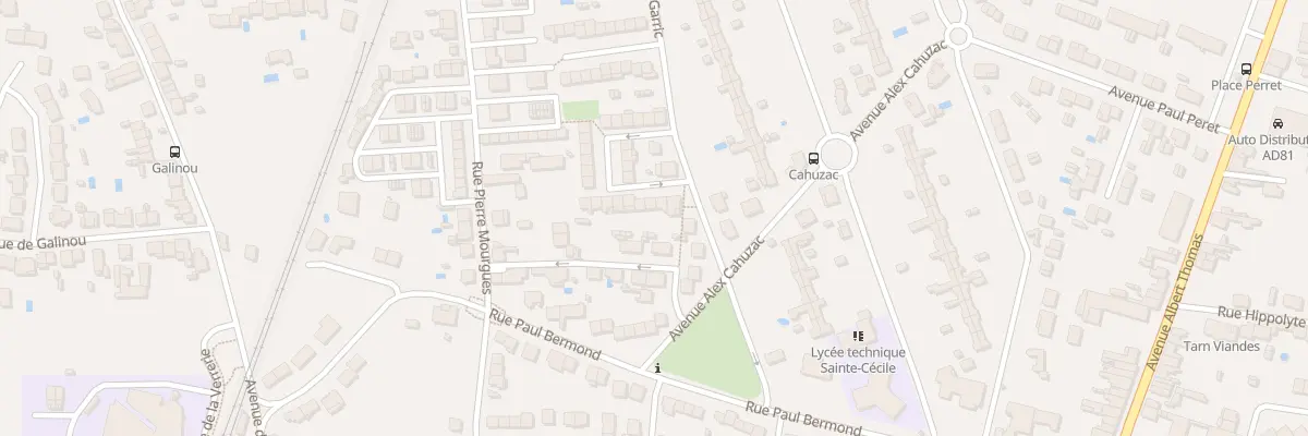 Plan du 5 All des Bouvreuils à Albi
