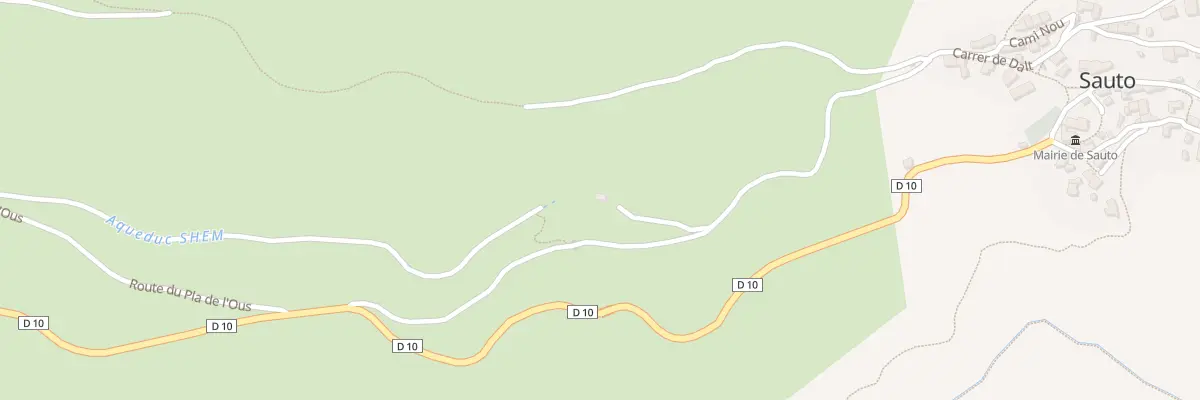 Plan du 58 Les Ribes à Sauto
