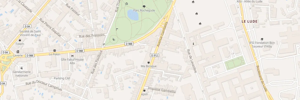 Plan du 70 Av Gambetta à Albi