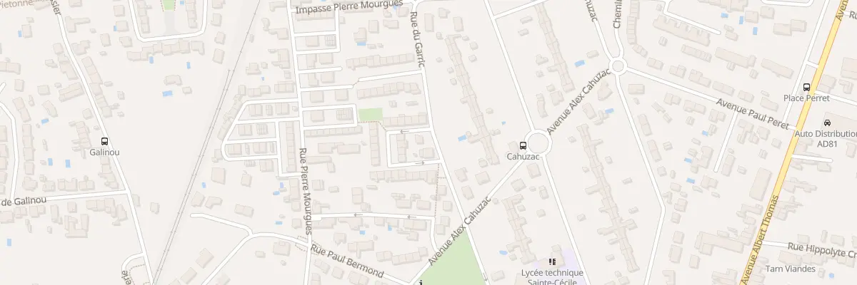 Plan du 9002 Rue du Garric à Albi