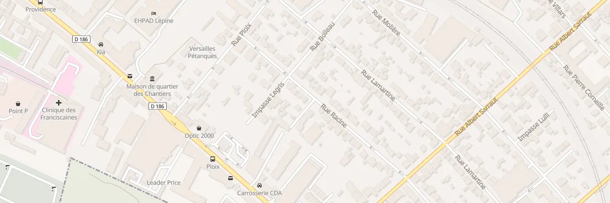 Plan du 14B Rue Racine à Versailles