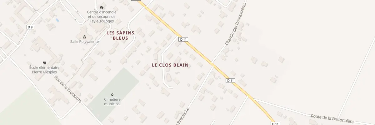 Plan du 62B Rte de Châteauneuf à Fay-aux-Loges