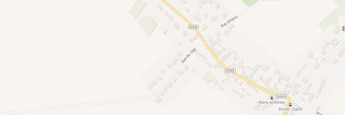 Plan du 10 Rue de Tillé à Bonlier