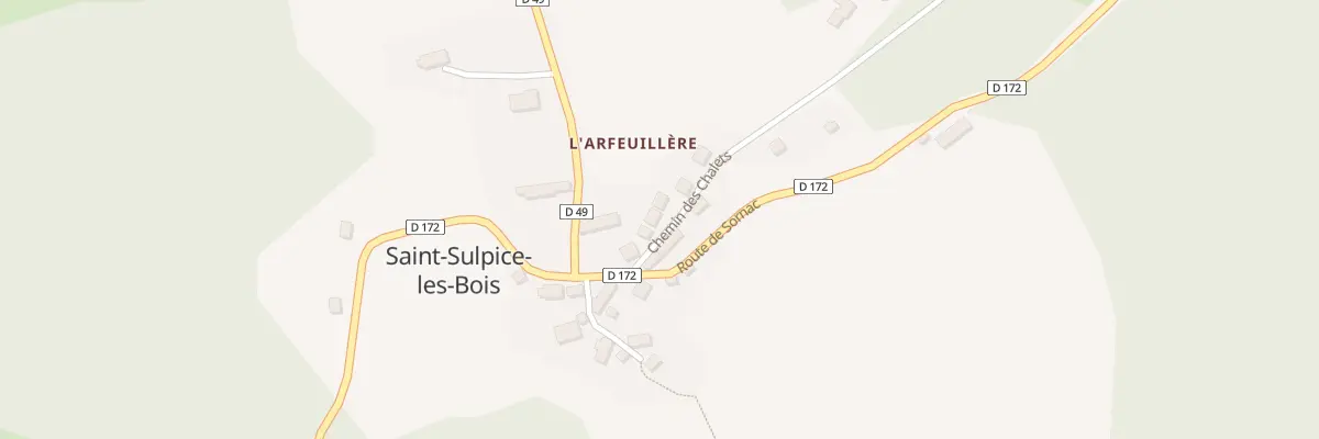 Plan du 3 Che des Chalets à Saint-Sulpice-les-Bois