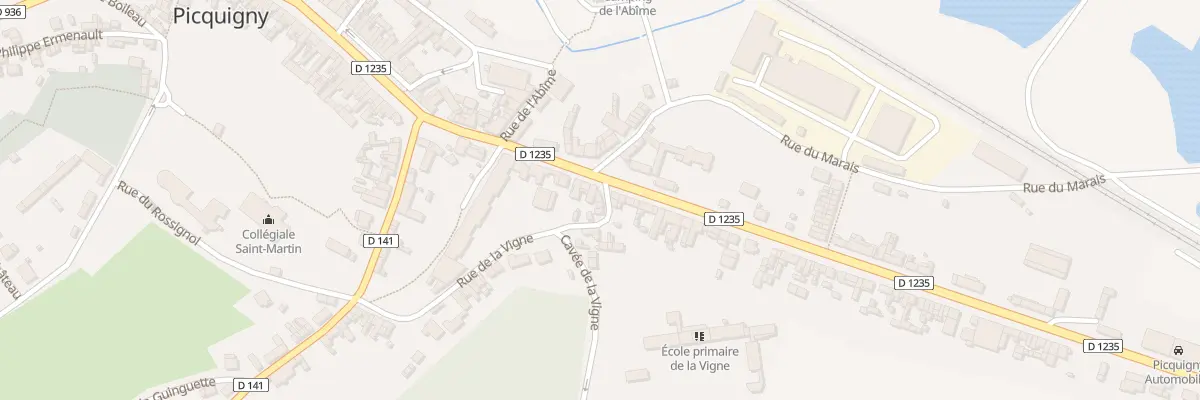 Plan du 6 Rue de la Vigne à Picquigny