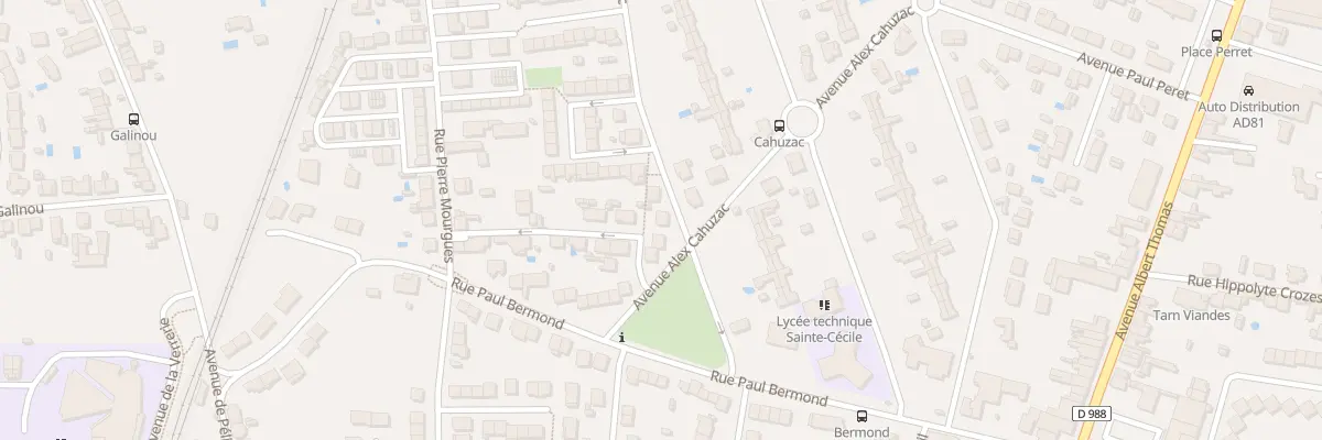 Plan du 9 Rue du Garric à Albi