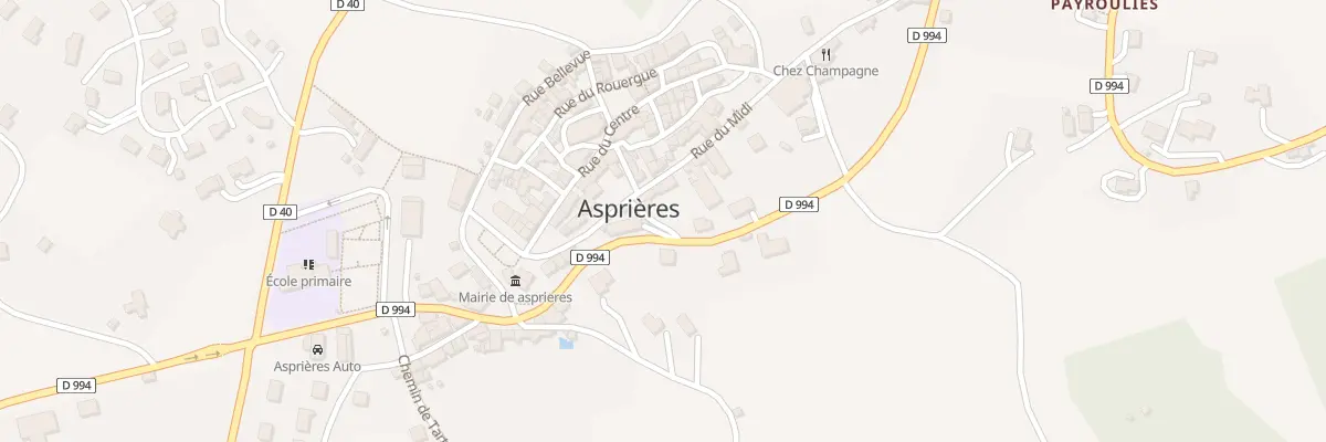 Plan du 5296 Rue du Midi à Asprières