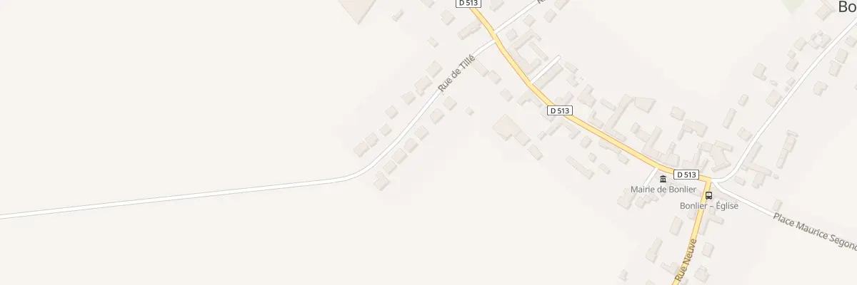 Plan du 7 Rue de Tillé à Bonlier