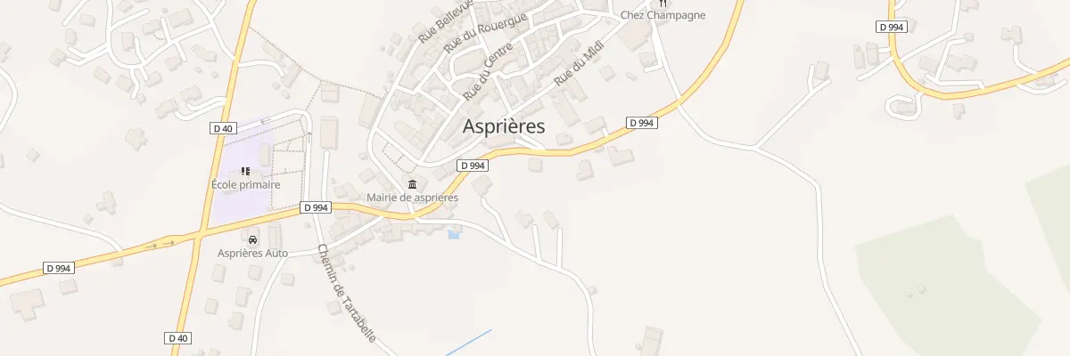 Plan du 5093 Av de Rodez à Asprières