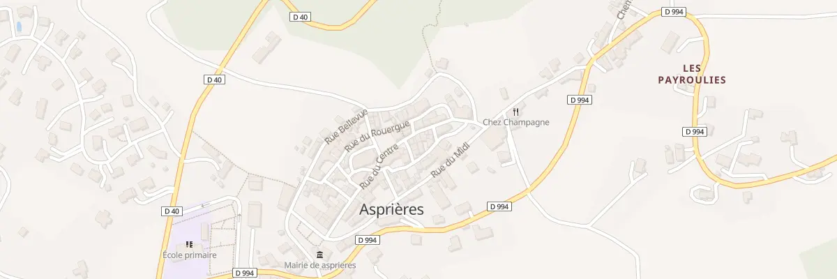 Plan du 5054 Rue du Centre à Asprières