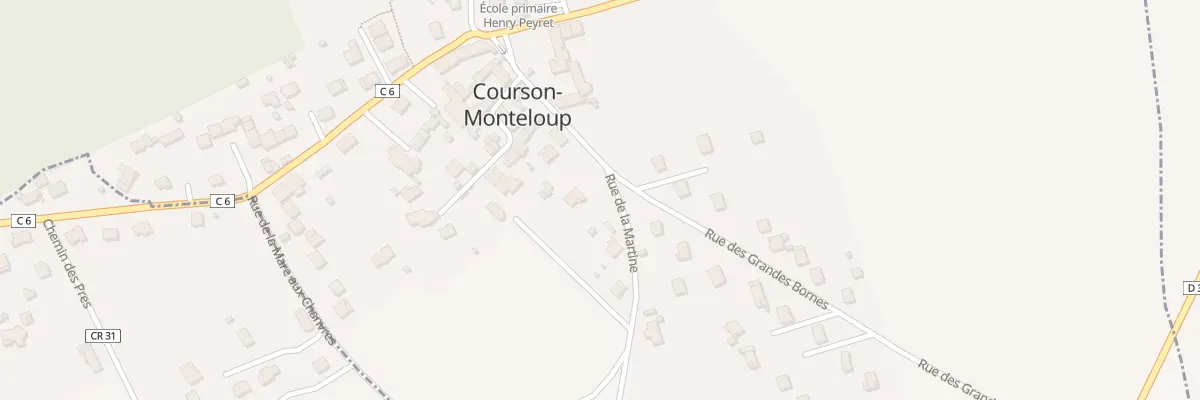 Plan du 2 Rue de la Martine à Courson-Monteloup