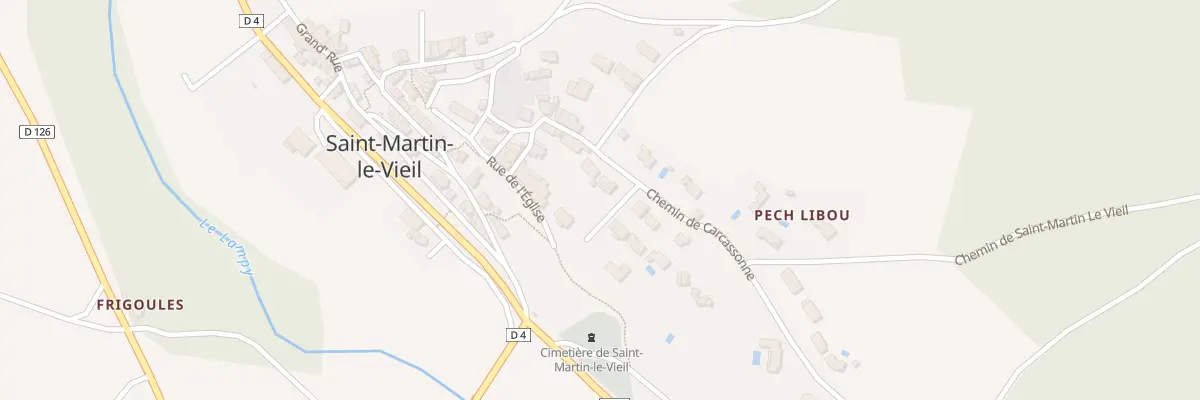 Plan du 2 Che de Carcassonne à Saint-Martin-le-Vieil