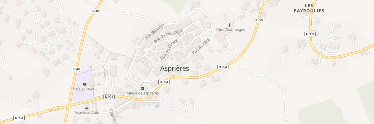 Plan du 5021 Rue du Midi à Asprières