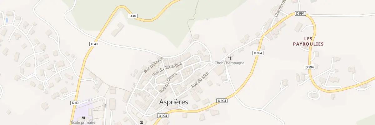 Plan du 5073 Rue du Rouergue à Asprières