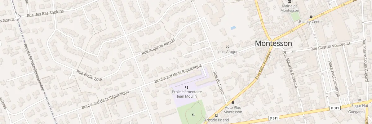 Plan du 28B Bd de la République à Montesson