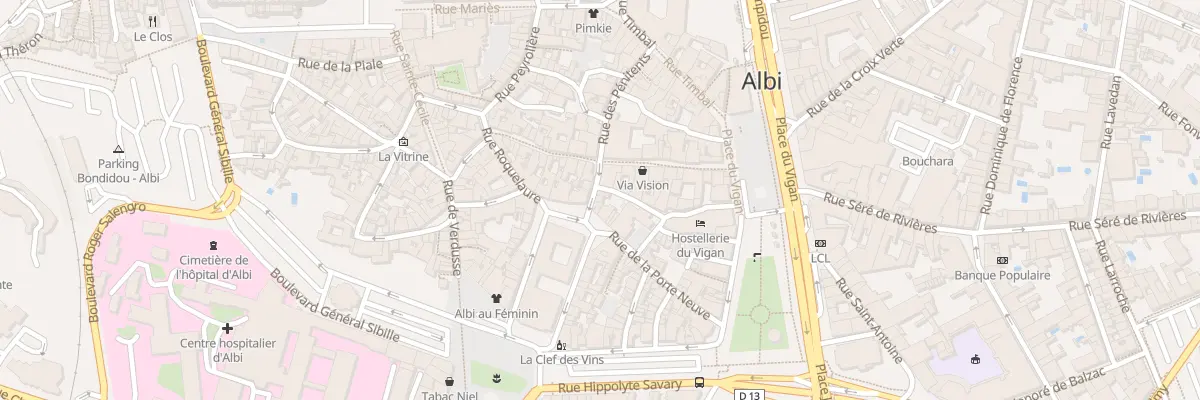 Plan du 3 Rue du Palais à Albi