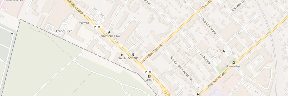 Plan du 98 Rue Albert Sarraut à Versailles
