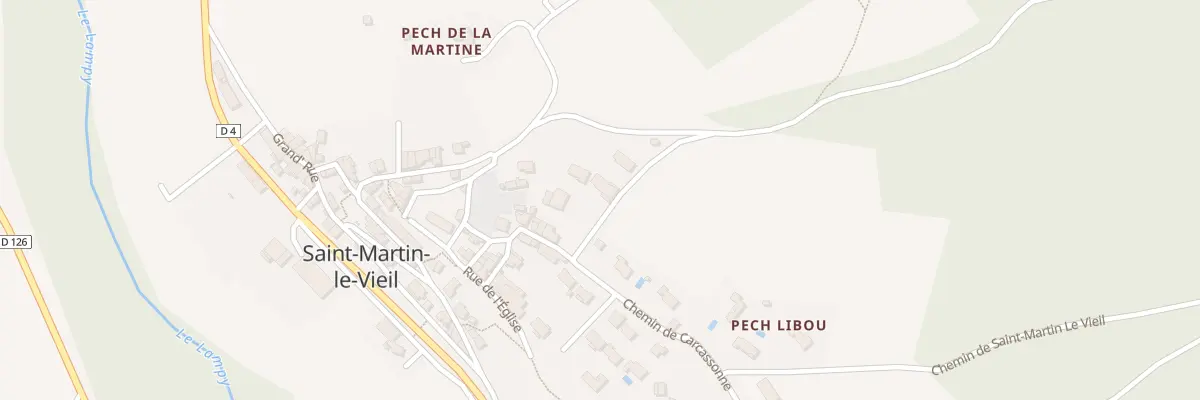 Plan du 9000 Che des Sagnes à Saint-Martin-le-Vieil