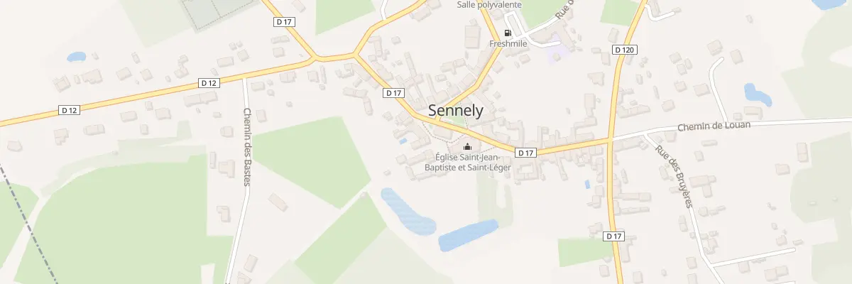 Plan du 6 Pl de l’Eglise à Sennely