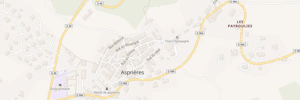 Plan du 5047 Pl de la Porte Haute à Asprières