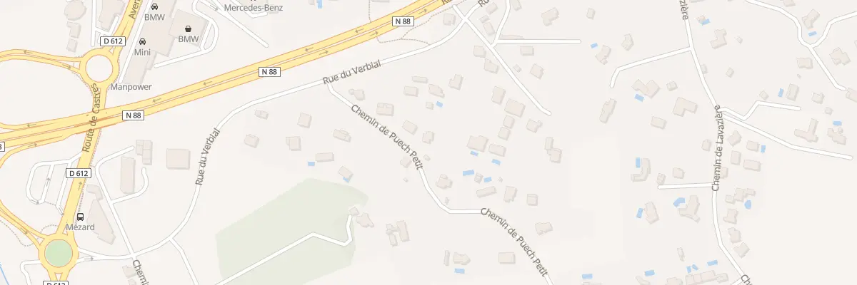 Plan du 13 Che de Puech Petit à Albi