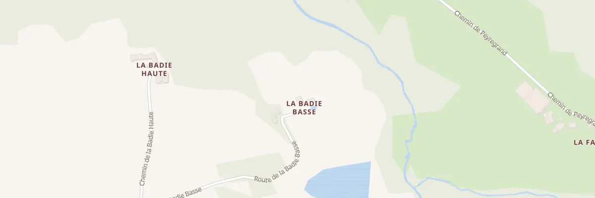 Plan du 5166 La Badie Basse à Drulhe