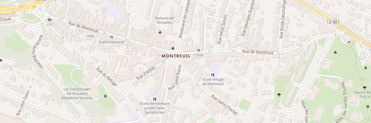 Plan du 60 Rue Saint Charles à Versailles