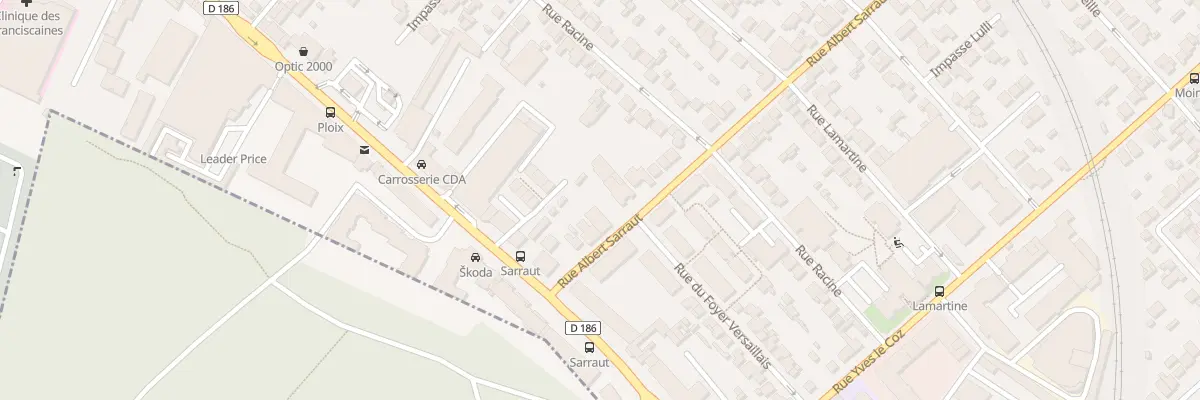Plan du 92 Rue Albert Sarraut à Versailles