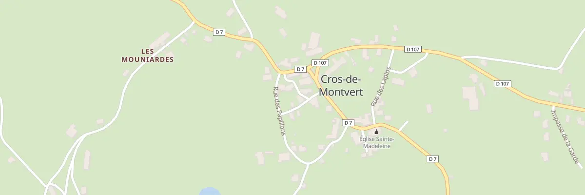 Plan du 5038 Le Bourg à Cros-de-Montvert