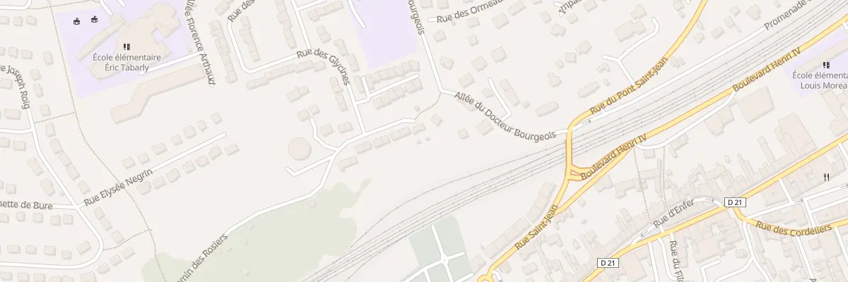 Plan du 21T Rue des Glycines à Étampes