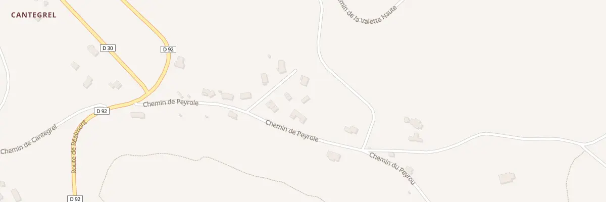 Plan du 21 Che de Peyrole à Lautrec