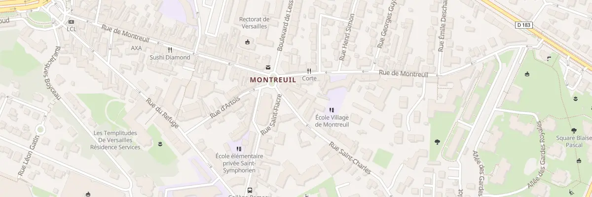 Plan du 58 Rue Saint Charles à Versailles