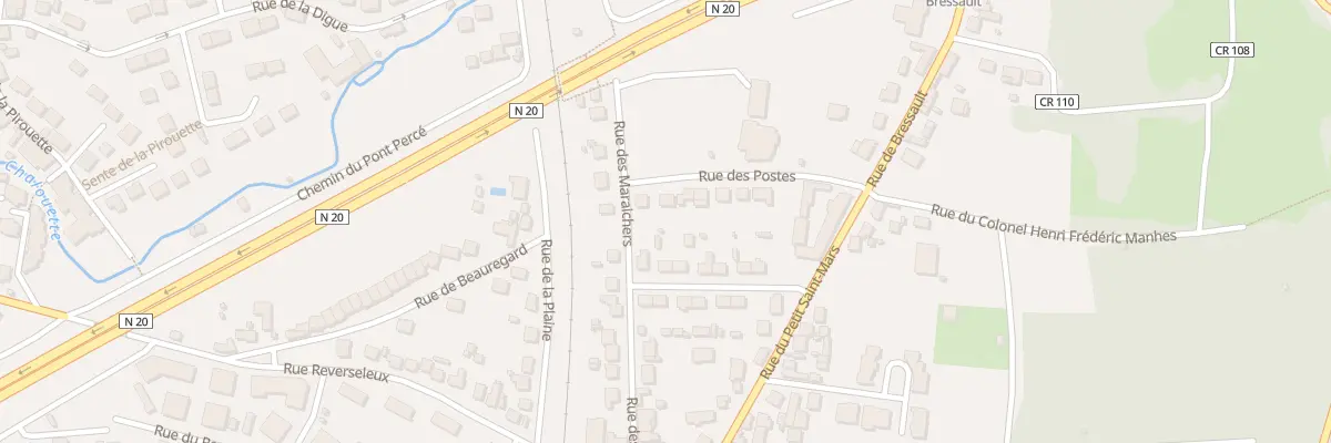 Plan du 13 Rue des Postes à Étampes