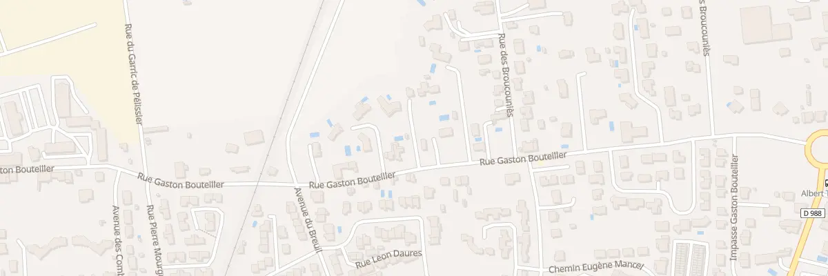Plan du 29 Rue Gaston Bouteiller à Albi