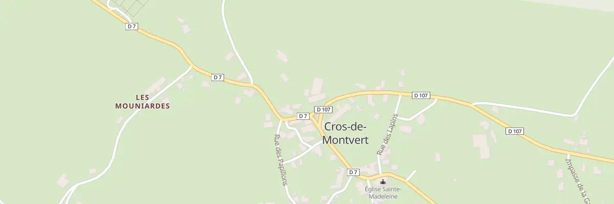 Plan du 5044 Le Bourg à Cros-de-Montvert